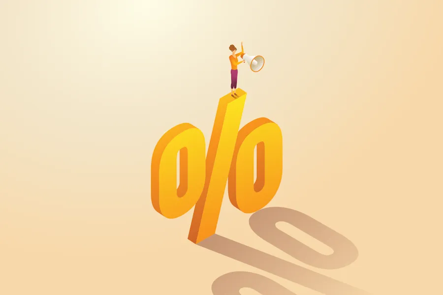 Business growth icon